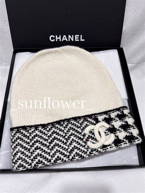 chanel knit cap|chanel headwear.